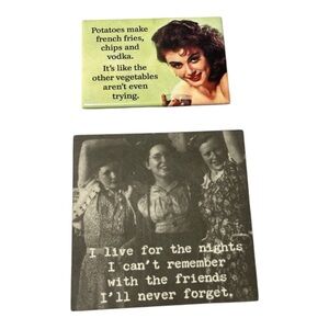 Magnet Bundle: Trash Talk by Annie Funny Friend & Vodka Drinking Magnet